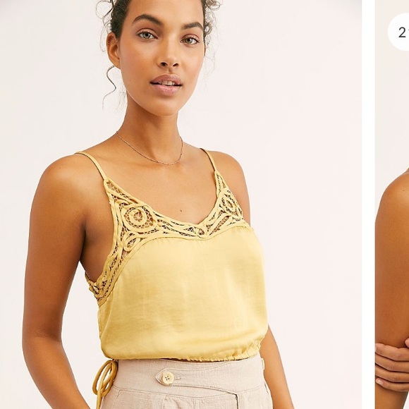 Free People Tops - Free People Blouson Crop - Golden Wheat